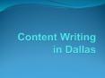 Content Writing in Dallas PowerPoint PPT Presentation