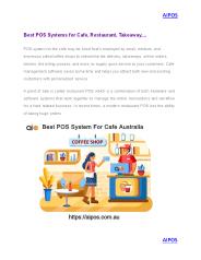Best POS Systems for Cafe, Restaurant, Takeaway....