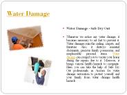 water damage restoration