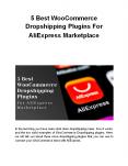5 Best WooCommerce Dropshipping Plugins For AliExpress Marketplace (1) PowerPoint PPT Presentation