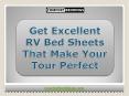 Get Excellent RV Bed Sheets That Make Your Tour Perfect PowerPoint PPT Presentation