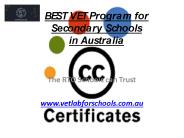BEST VET Program for Secondary Schools in Australia