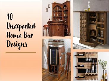 10 Unexpected Home Bar Designs