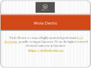 Wicks Electric - Local Electrician Vancouver