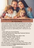 8 Tips for Choosing the Best Dental Plan for Your Family PowerPoint PPT Presentation