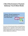 3 Best WooCommerce Payment Gateways Your E-Store Needs PowerPoint PPT Presentation