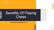 Benefits Of Playing Chess