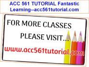 ACC 561 TUTORIAL Fantastic Learning--acc561tutorial.com