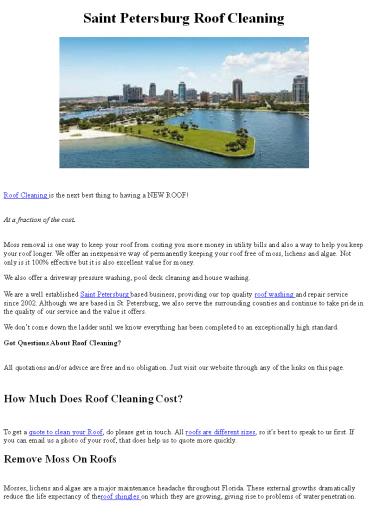 Saint Petersburg Roof Cleaning (1)