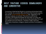 Best youtube downloader and converter