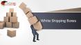 white shipping boxes PowerPoint PPT Presentation