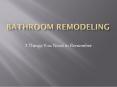 Bathroom Remodeling San Diego PowerPoint PPT Presentation