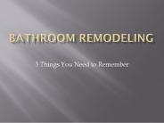 Bathroom Remodeling San Diego