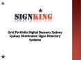 Portfolio Digital Banners Sydney Sydney Illuminated Signs Directory Systems PowerPoint PPT Presentation