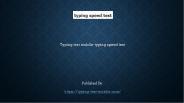 typing speed test