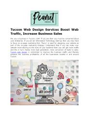 Tucson Web Design Services Boost Web Traffic