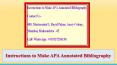Instructions to Make APA Annotated Bibliography PowerPoint PPT Presentation