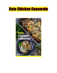 Keto Chicken Casserole