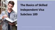 skilled independent visa Australia | Visa Subclass 189