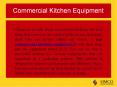 commercial kitchen equipment PowerPoint PPT Presentation