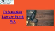 DEFAMATION LAWYERS PERTH WA