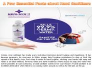 A Few Essential Facts about Hand Sanitizers