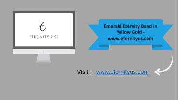 Emerald Eternity Band in Yellow Gold - www.eternityus.com