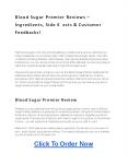 Blood Sugar Premier Reviews – Ingredients, Side Effects & Customer PowerPoint PPT Presentation