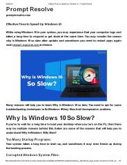 Effective Fixes to Speed-Up Windows 10