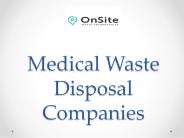 Medical Waste Disposal Companies- Onsite Waste