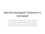 best dermatologists in islamabad