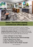 Major Tips When Leasing Commercial Office Space PowerPoint PPT Presentation