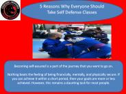 5 Reasons Why Everyone Should Take Self Defense Classes