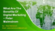Digital Marketing Tactics and Examples~ Peter Malmstrom