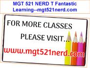 MGT 521 NERD T Fantastic Learning--mgt521nerd.com