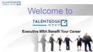 Best Executive MBA Distance Learning and benefits of emba