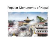 Popular Monuments of Nepal