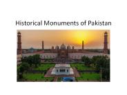 Historical Monuments of Pakistan