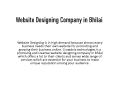 Website Designing Company in Bhilai PowerPoint PPT Presentation