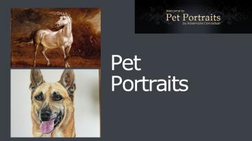 Beautiful and attractive Pet Portraits by Rosmarie Donaldson