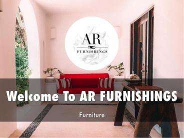 AR FURNISHINGS