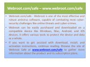 webroot.com/safe - webroot safe