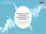 Benefits of Cloud Application Development for Businesses