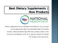 Best Dietary Supplements | Now Products | National Health Shop PowerPoint PPT Presentation