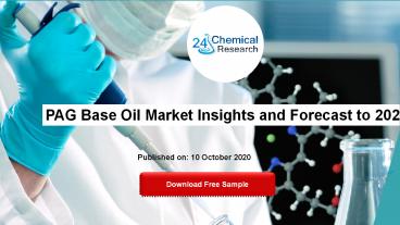 PAG Base Oil Market Insights and Forecast to 2026