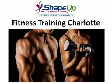 Fitness Training Charlotte