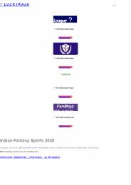 Online Fantasy Sports sites in India