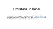 hydrafacial in dubai
