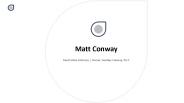 Matt Conway - Owner, Fendley Conway, PLLC