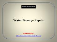 Water damage repair